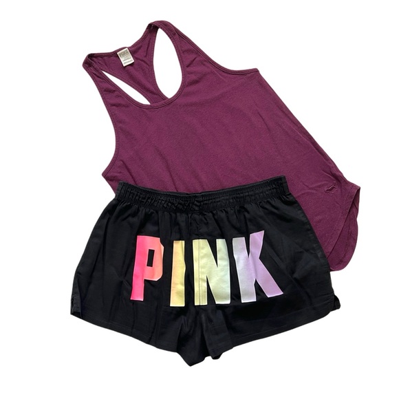 PINK Victoria's Secret Other - Victoria’s Secret PINK Bundle tank top shorts pajama loungewear XS S